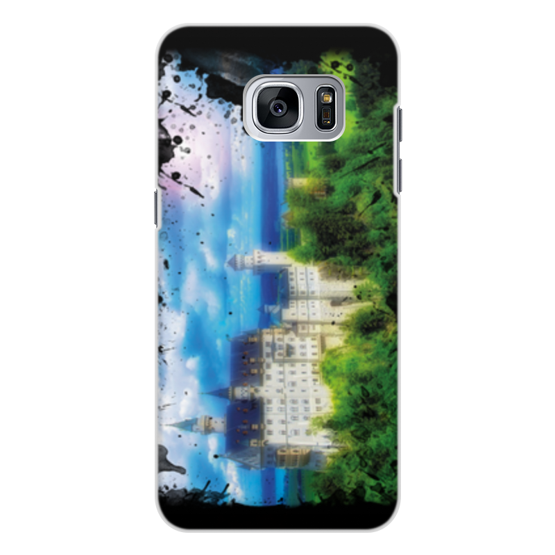Printio Чехол для Samsung Galaxy S7 Edge, объёмная печать Замок cиликоновый прозрачный чехол artcolor для samsung galaxy a10 с принтом волк в горах