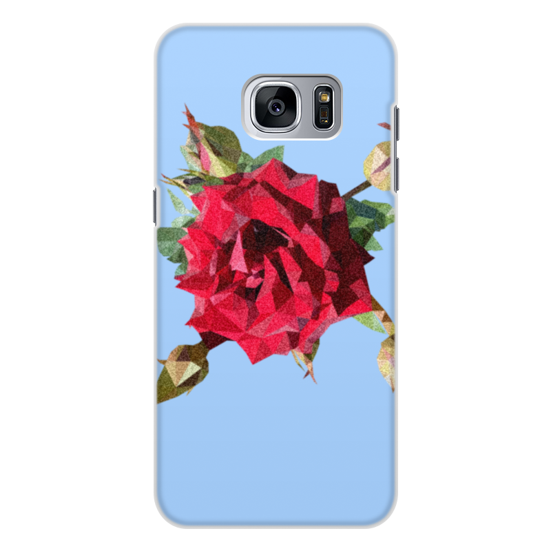 Printio Чехол для Samsung Galaxy S7 Edge, объёмная печать Rose low poly vector printio чехол для samsung galaxy s7 edge объёмная печать цветочный паттерн