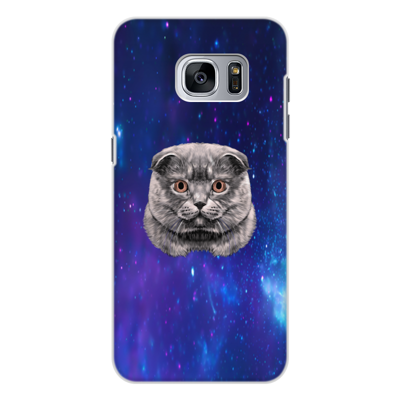 Printio Чехол для Samsung Galaxy S7 Edge, объёмная печать Космос printio чехол для samsung galaxy s7 edge объёмная печать кошка и огонь