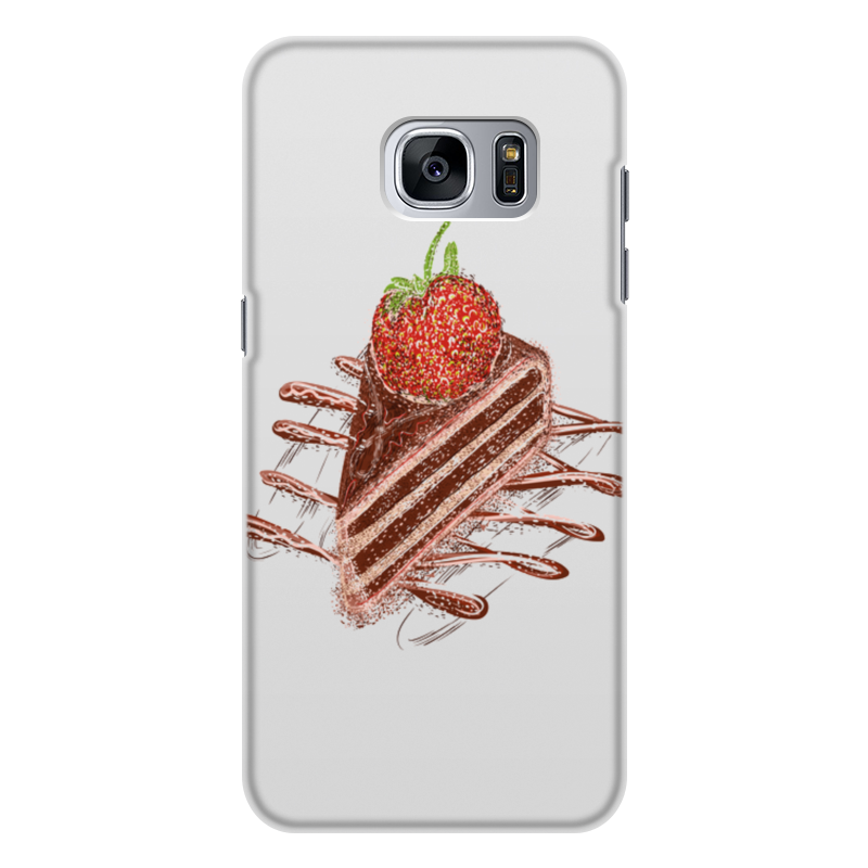 Printio Чехол для Samsung Galaxy S7 Edge, объёмная печать Порция торта printio чехол для samsung galaxy s7 объёмная печать порция торта