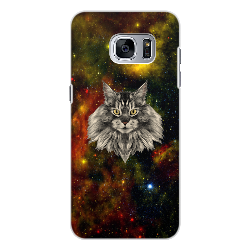 Printio Чехол для Samsung Galaxy S7 Edge, объёмная печать Космос printio чехол для samsung galaxy s7 edge объёмная печать кошка и огонь