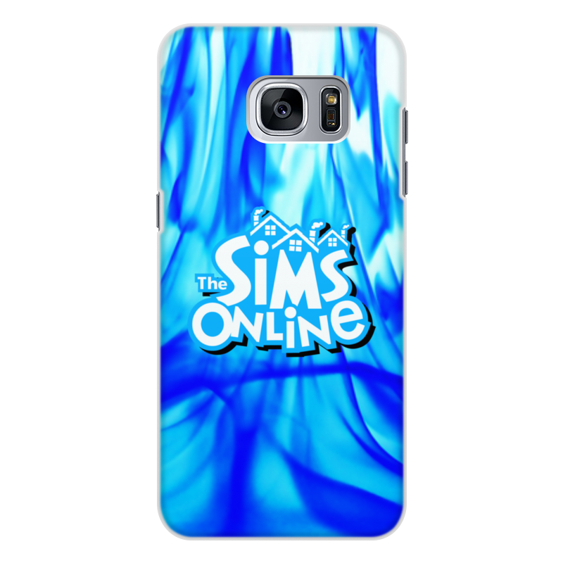 Printio Чехол для Samsung Galaxy S7 Edge, объёмная печать Sims online