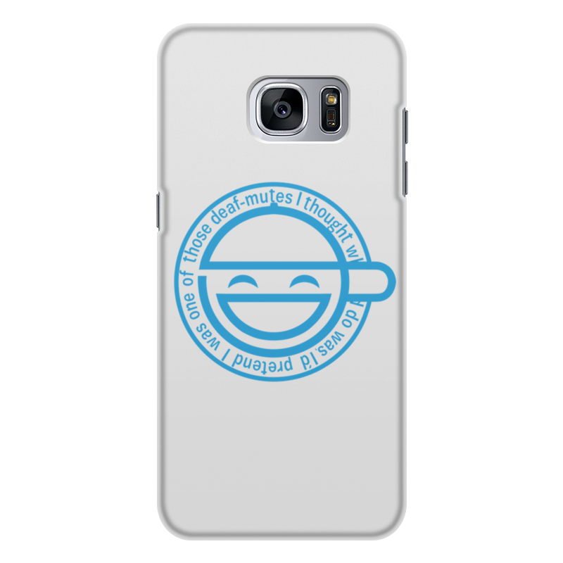 Printio Чехол для Samsung Galaxy S7 Edge, объёмная печать Смеющийся человек printio чехол для iphone 7 объёмная печать смеющийся человек