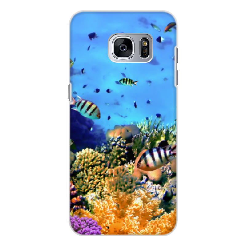 Printio Чехол для Samsung Galaxy S7 Edge, объёмная печать Морской риф printio чехол для samsung galaxy s7 объёмная печать морской риф