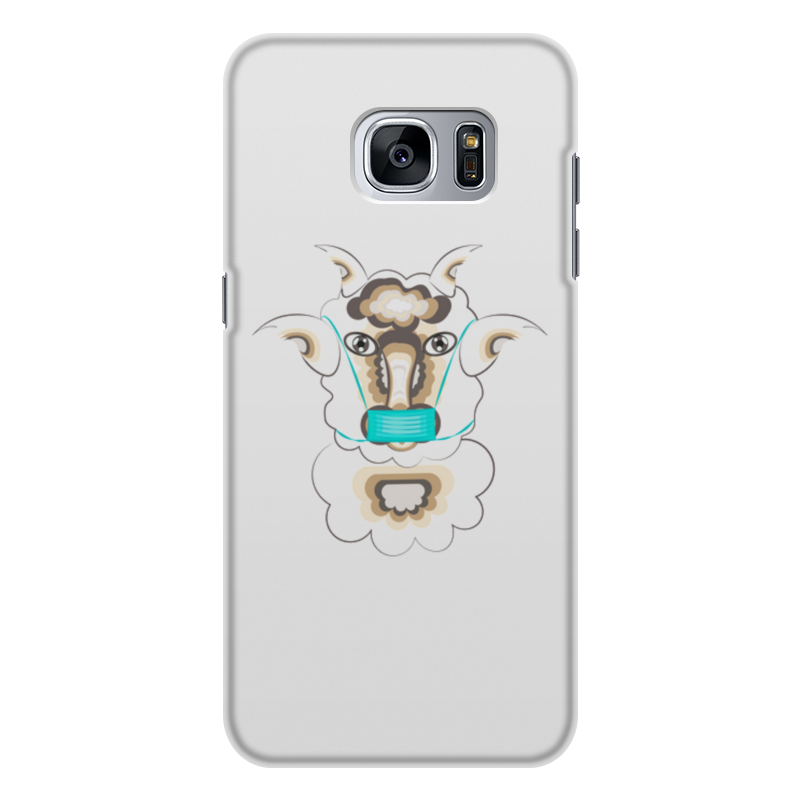 Printio Чехол для Samsung Galaxy S7 Edge, объёмная печать Барашек в маске printio чехол для samsung galaxy s7 edge объёмная печать лев в маске