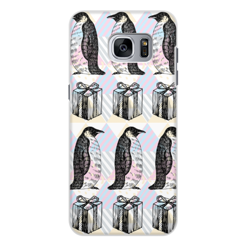 Printio Чехол для Samsung Galaxy S7 Edge, объёмная печать Пингвины printio чехол для samsung galaxy s7 объёмная печать веселые пингвины
