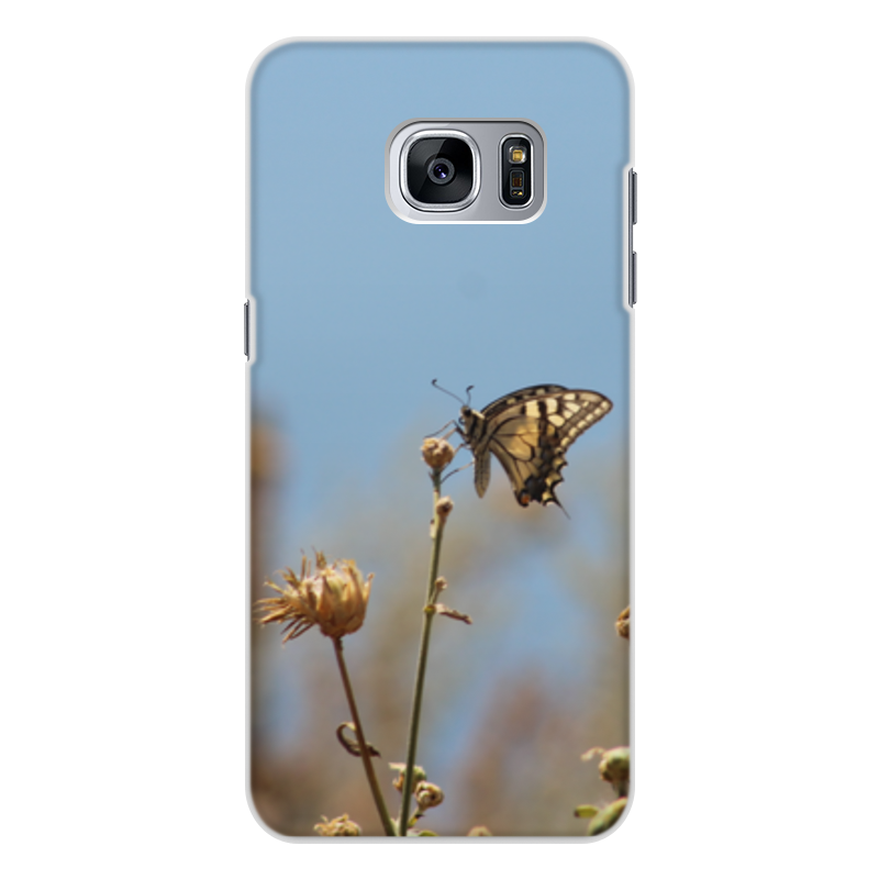 Printio Чехол для Samsung Galaxy S7 Edge, объёмная печать Бабочка махаон printio чехол для samsung galaxy s8 plus объёмная печать бабочка махаон