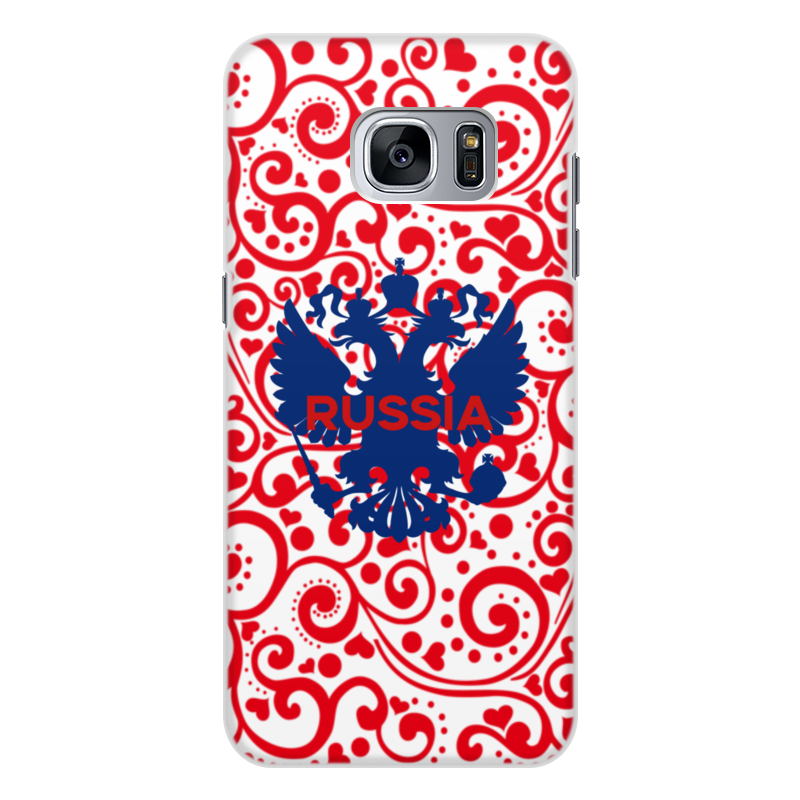 Printio Чехол для Samsung Galaxy S7 Edge, объёмная печать герб россии