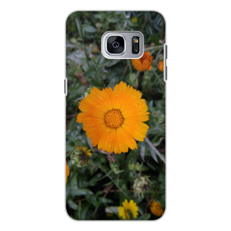 Printio Чехол для Samsung Galaxy S7 Edge, объёмная печать Летние цветы printio чехол для samsung galaxy s7 edge объёмная печать цветы и герб