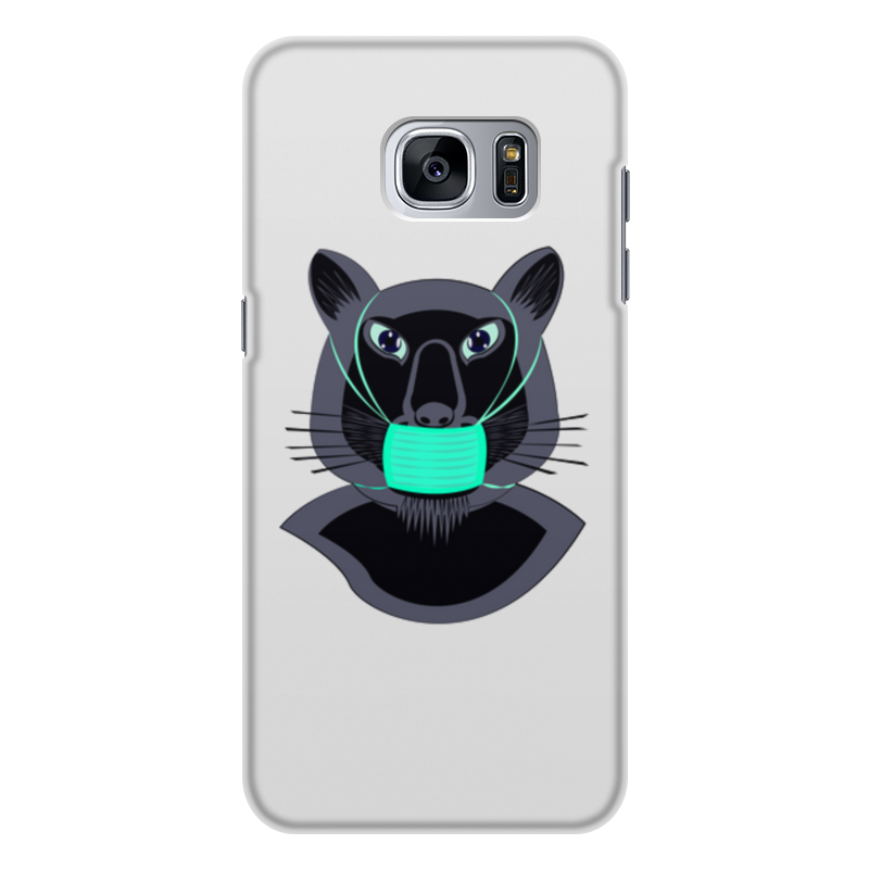 Printio Чехол для Samsung Galaxy S7 Edge, объёмная печать Пантера в маске printio чехол для samsung galaxy s7 edge объёмная печать тигр в маске