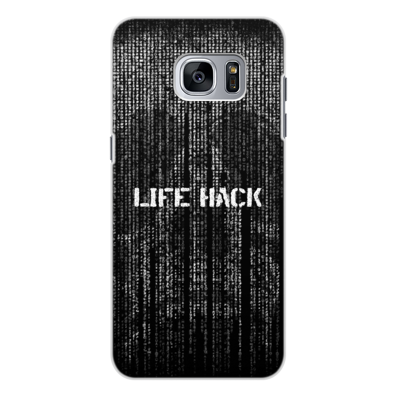 Printio Чехол для Samsung Galaxy S7 Edge, объёмная печать Череп life hack