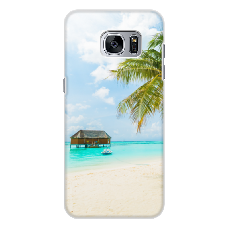 Printio Чехол для Samsung Galaxy S7 Edge, объёмная печать Морской пляж printio чехол для samsung galaxy s7 edge объёмная печать морской пляж