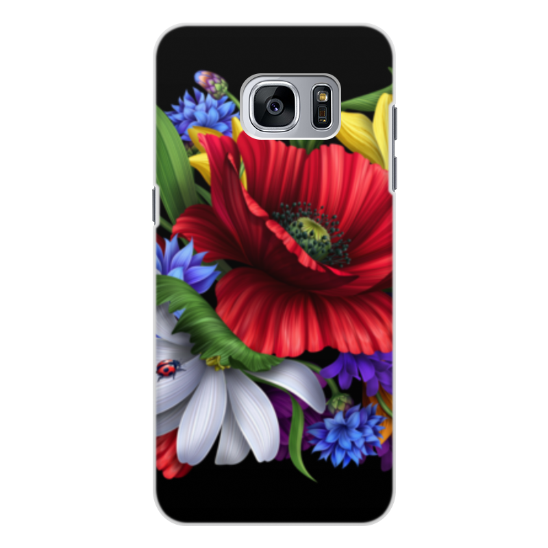 Printio Чехол для Samsung Galaxy S7 Edge, объёмная печать Композиция цветов