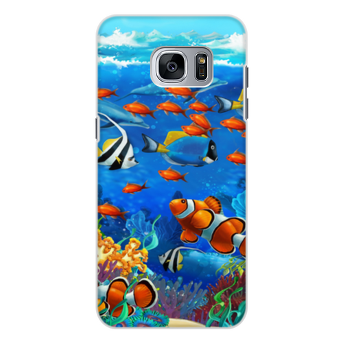 Заказать чехол для Samsung Galaxy S7/S7 Edge в Москве. Чехол для Samsung Galaxy S7 Edge, объёмная печать Морской риф от THE_NISE  - готовые дизайны и нанесение принтов.
