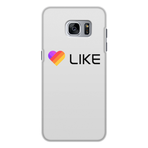 Заказать чехол для Samsung Galaxy S7/S7 Edge в Москве. Чехол для Samsung Galaxy S7 Edge, объёмная печать Like  от DESIGNER   - готовые дизайны и нанесение принтов.