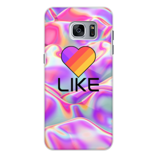 Заказать чехол для Samsung Galaxy S7/S7 Edge в Москве. Чехол для Samsung Galaxy S7 Edge, объёмная печать Like  от DESIGNER   - готовые дизайны и нанесение принтов.