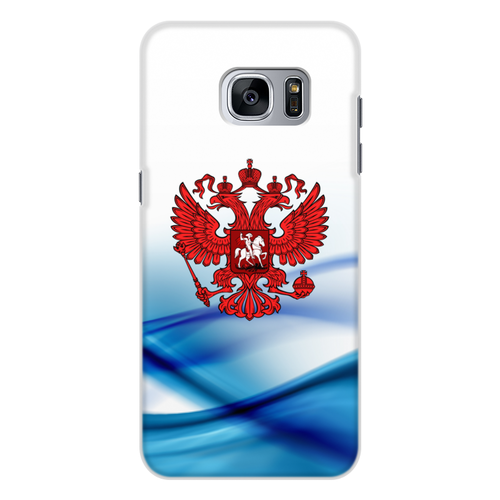 Заказать чехол для Samsung Galaxy S7/S7 Edge в Москве. Чехол для Samsung Galaxy S7 Edge, объёмная печать Герб России от THE_NISE  - готовые дизайны и нанесение принтов.