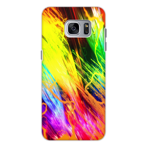 Заказать чехол для Samsung Galaxy S7/S7 Edge в Москве. Чехол для Samsung Galaxy S7 Edge, объёмная печать Узор красок от THE_NISE  - готовые дизайны и нанесение принтов.