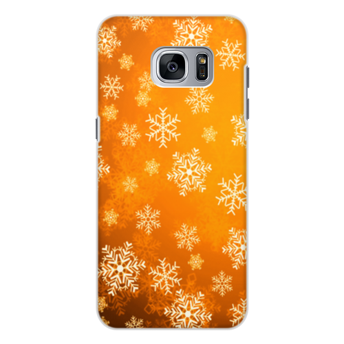 Заказать чехол для Samsung Galaxy S7/S7 Edge в Москве. Чехол для Samsung Galaxy S7 Edge, объёмная печать Снежинки от THE_NISE  - готовые дизайны и нанесение принтов.