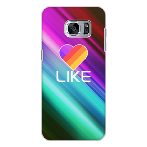 Заказать чехол для Samsung Galaxy S7/S7 Edge в Москве. Чехол для Samsung Galaxy S7 Edge, объёмная печать Like  от DESIGNER   - готовые дизайны и нанесение принтов.