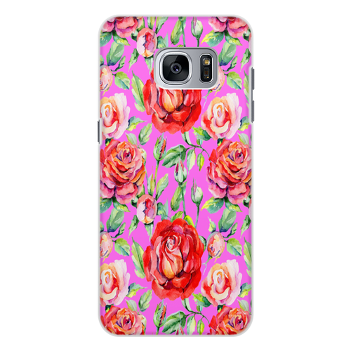 Заказать чехол для Samsung Galaxy S7/S7 Edge в Москве. Чехол для Samsung Galaxy S7 Edge, объёмная печать сад цветов от THE_NISE  - готовые дизайны и нанесение принтов.