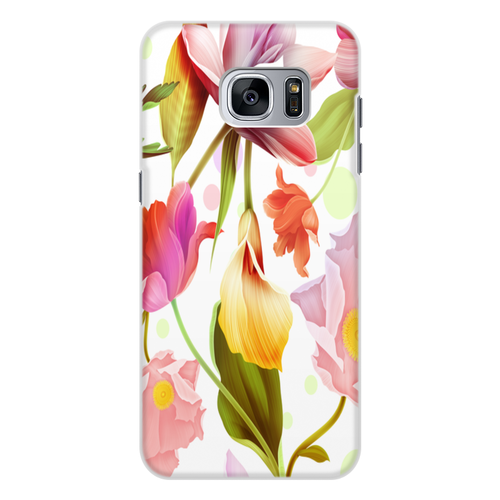 Заказать чехол для Samsung Galaxy S7/S7 Edge в Москве. Чехол для Samsung Galaxy S7 Edge, объёмная печать сад цветов от THE_NISE  - готовые дизайны и нанесение принтов.