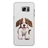Заказать чехол для Samsung Galaxy S7/S7 Edge в Москве. Чехол для Samsung Galaxy S7 Edge, объёмная печать Собака бигль щенок от tigerda  - готовые дизайны и нанесение принтов.