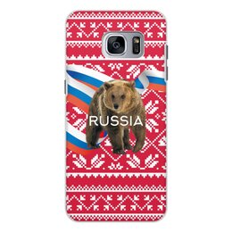 Заказать чехол для Samsung Galaxy S7/S7 Edge в Москве. Чехол для Samsung Galaxy S7 Edge, объёмная печать Russia от THE_NISE  - готовые дизайны и нанесение принтов.