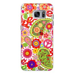 Заказать чехол для Samsung Galaxy S7/S7 Edge в Москве. Чехол для Samsung Galaxy S7 Edge, объёмная печать цветы от THE_NISE  - готовые дизайны и нанесение принтов.