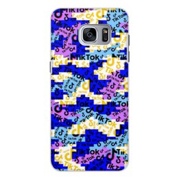 Заказать чехол для Samsung Galaxy S7/S7 Edge в Москве. Чехол для Samsung Galaxy S7 Edge, объёмная печать Tik Tok от THE_NISE  - готовые дизайны и нанесение принтов.