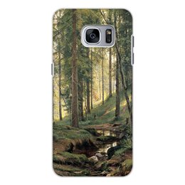 Заказать чехол для Samsung Galaxy S7/S7 Edge в Москве. Чехол для Samsung Galaxy S7 Edge, объёмная печать Ручей в лесу (Иван Шишкин) от trend - готовые дизайны и нанесение принтов.