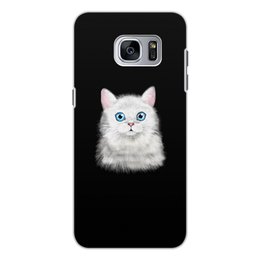 Заказать чехол для Samsung Galaxy S7/S7 Edge в Москве. Чехол для Samsung Galaxy S7 Edge, объёмная печать кошка от THE_NISE  - готовые дизайны и нанесение принтов.
