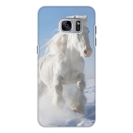 Заказать чехол для Samsung Galaxy S7/S7 Edge в Москве. Чехол для Samsung Galaxy S7 Edge, объёмная печать Лошадь от THE_NISE  - готовые дизайны и нанесение принтов.