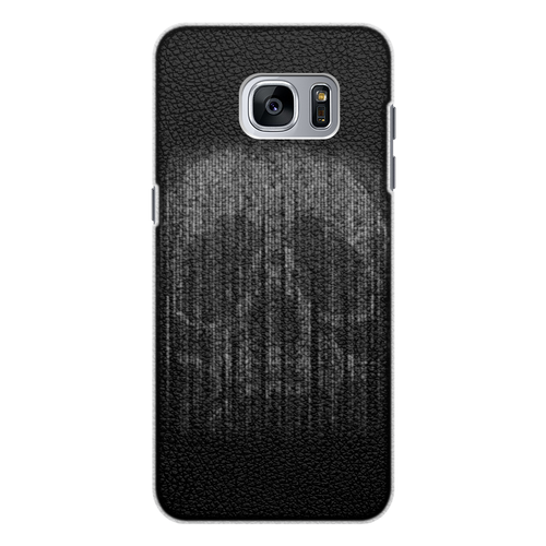 Заказать чехол для Samsung Galaxy S7/S7 Edge в Москве. Чехол для Samsung Galaxy S7 Edge кожаный Голограмма череп от weeert - готовые дизайны и нанесение принтов.