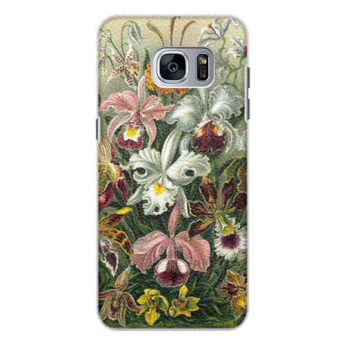 Заказать чехол для Samsung Galaxy S7/S7 Edge в Москве. Чехол для Samsung Galaxy S7 Edge кожаный Орхидеи (Orchideae, Ernst Haeckel) от Apfelbaum - готовые дизайны и нанесение принтов.