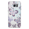 Заказать чехол для Samsung Galaxy S7/S7 Edge в Москве. Чехол для Samsung Galaxy S7 Edge кожаный Фиолетовые бабочки от weeert - готовые дизайны и нанесение принтов.