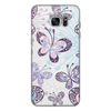 Заказать чехол для Samsung Galaxy S7/S7 Edge в Москве. Чехол для Samsung Galaxy S7 Edge силиконовый Фиолетовые бабочки от weeert - готовые дизайны и нанесение принтов.