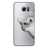 Заказать чехол для Samsung Galaxy S7/S7 Edge в Москве. Чехол для Samsung Galaxy S7 Edge силиконовый Любопытный кот от mug-shop - готовые дизайны и нанесение принтов.