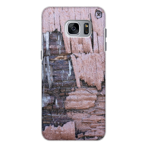 Заказать чехол для Samsung Galaxy S7/S7 Edge в Москве. Чехол для Samsung Galaxy S7 кожаный Деревянный от Apfelbaum - готовые дизайны и нанесение принтов.