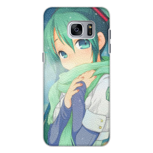 Заказать чехол для Samsung Galaxy S7/S7 Edge в Москве. Чехол для Samsung Galaxy S7 кожаный Miku Hatsune Sush от Дмитрий Кот - готовые дизайны и нанесение принтов.