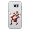 Заказать чехол для Samsung Galaxy S7/S7 Edge в Москве. Чехол для Samsung Galaxy S7 кожаный Michael Jordan Cartooney от Mesk08 - готовые дизайны и нанесение принтов.