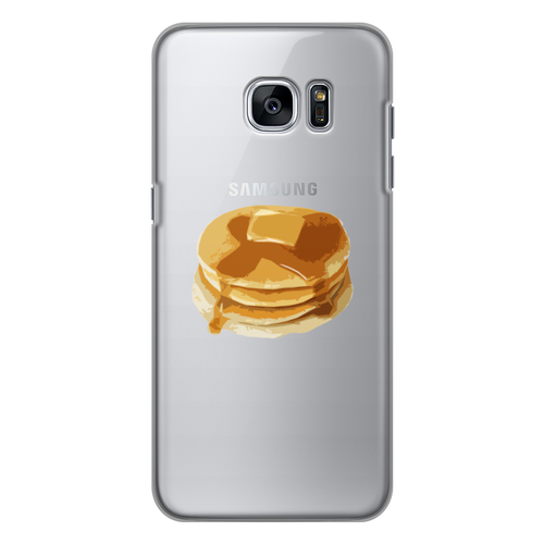 Заказать чехол для Samsung Galaxy S7/S7 Edge в Москве. Чехол для Samsung Galaxy S7 силиконовый Блины с маслом от efwicked - готовые дизайны и нанесение принтов.
