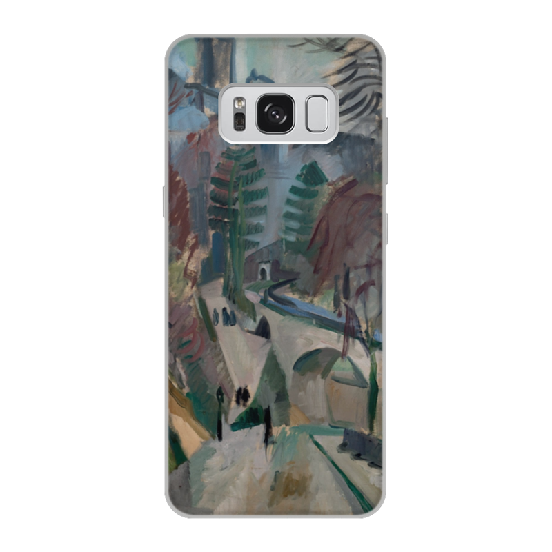 Printio Чехол для Samsung Galaxy S8, объёмная печать Пейзаж в лаоне (робер делоне) printio блокнот пейзаж в лаоне робер делоне