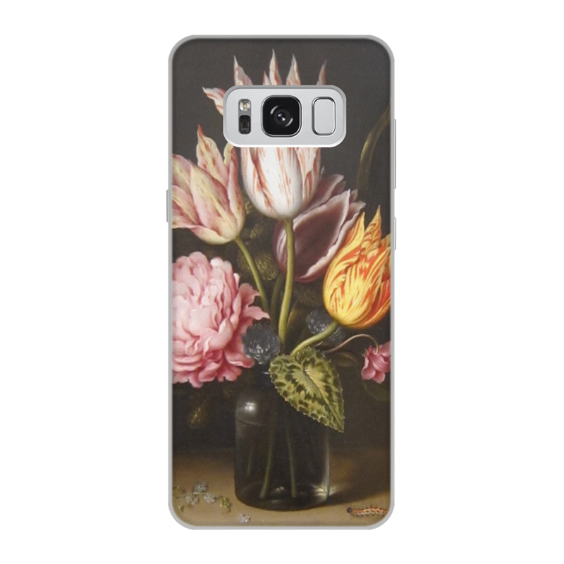Printio Чехол для Samsung Galaxy S8, объёмная печать Букет из тюльпанов, роз, клевера, и цикламен printio чехол для samsung galaxy s8 plus объёмная печать букет цветов на полке амброзиус босхарт