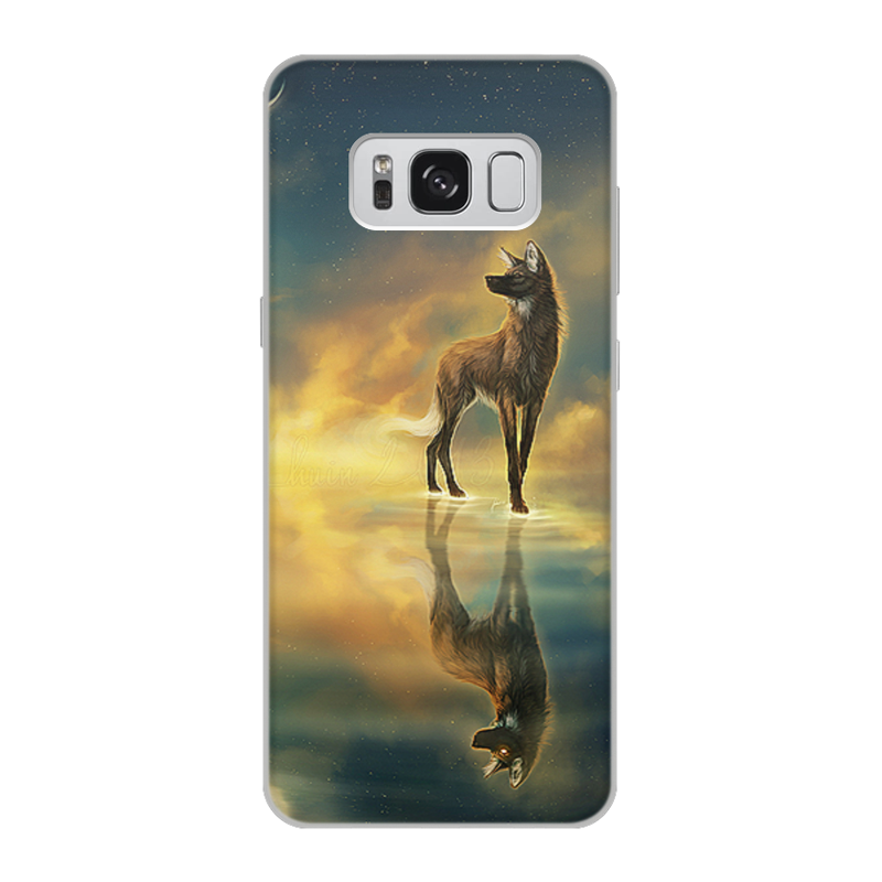 Printio Чехол для Samsung Galaxy S8, объёмная печать Одежда для телефона с волком матовый soft touch силиконовый чехол на honor 6a хонор 6а черный