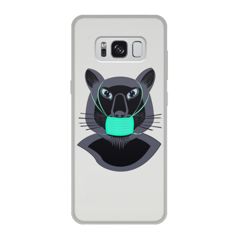 Printio Чехол для Samsung Galaxy S8, объёмная печать Пантера в маске чехол mypads порода кошки британская длинная для samsung galaxy xcover 5 задняя панель накладка бампер