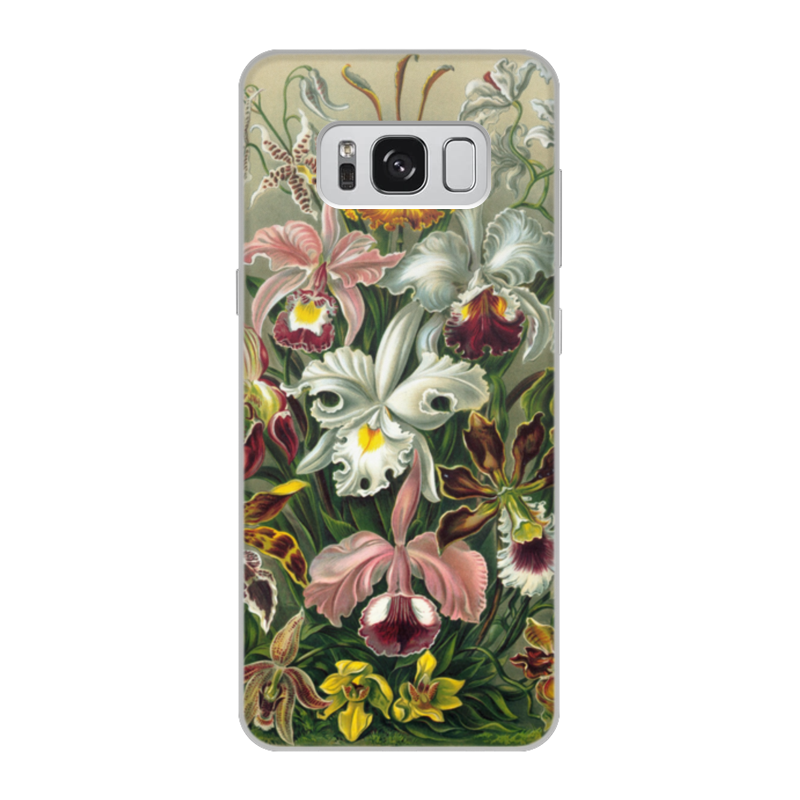 Printio Чехол для Samsung Galaxy S8, объёмная печать Орхидеи (orchideae, ernst haeckel)
