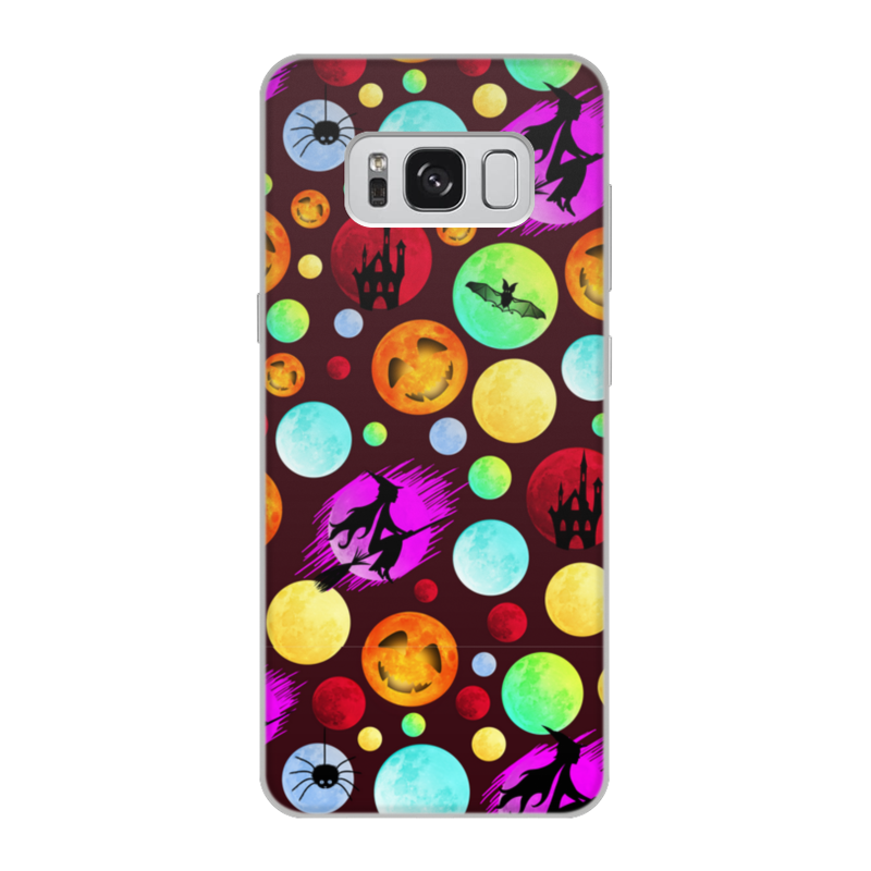 Printio Чехол для Samsung Galaxy S8, объёмная печать Halloween moon жидкий чехол с блестками розовый фламинго крупный план на samsung galaxy a8 самсунг галакси а8 плюс 2018