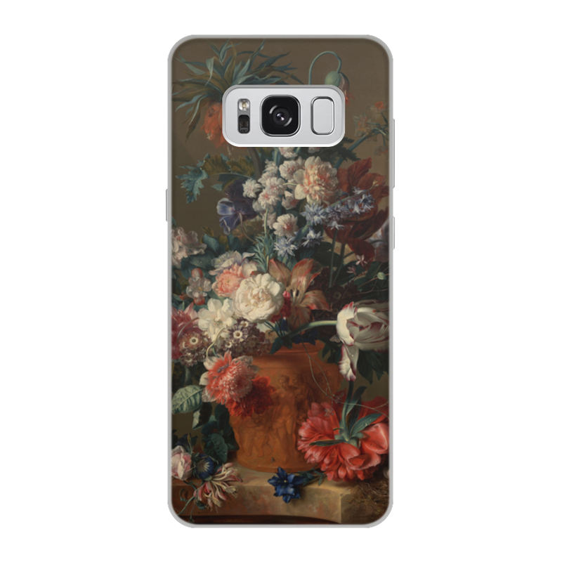 Printio Чехол для Samsung Galaxy S8, объёмная печать Ваза с цветами (ян ван хёйсум) printio чехол для samsung galaxy s7 объёмная печать цветы ян ван хёйсум