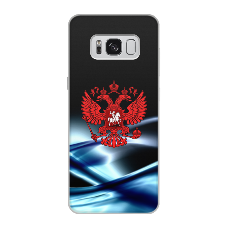Printio Чехол для Samsung Galaxy S8, объёмная печать Герб россии
